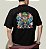 Camiseta Oversized Masculina Preta Algodão Premium WSS Street Rat - Imagem 3