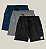 Kit 3 Bermudas Academia Corrida Masculina Elastano Premium Tactel WSS Run Minimalist Preto, Azul e Cinza - Imagem 1