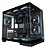 Gabinete Gamer Redragon Wideload Pro, Mid Tower, Vidro Temperado, ATX, Sem Fonte, Sem Fan, CA-604B-PRO - Imagem 1