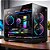 Gabinete Kalkan Saga Preto Aquário Compacto Klk00043 Preto - Imagem 5