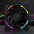 Kit 3 Fan Cooler Gamer Halo Argb Kalkan 5v Pwm 120mm Preto - Imagem 5