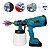 Pistola Pintura Pulverizadora Portátil Profissional 3 Bicos 2 Bateria - Imagem 1