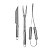 Kit Churrasco 3 Peças Aço Inox com Alça - Imagem 4