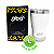 Copo Térmico com Tampa 473ml  aço inoxidável Oba Térmic Branco Brilha - Imagem 2