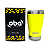 Copo Térmico com Tampa 473ml  aço inoxidável Oba Térmic Amarelo Neon - Imagem 4
