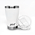 Copo Térmico com Tampa 473ml  aço inoxidável Oba Térmic Branco - Imagem 4