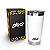 Copo Térmico com Tampa 591ml  aço inoxidável Oba Térmic Branco - Imagem 4