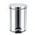 Lixeira de aço inox 5L com pedal, alça e balde removível - Imagem 1