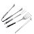 Kit churrasco completo 7 peças com espeto, garfo e espátula - Imagem 5