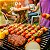 Kit churrasco completo 7 peças com espeto, garfo e espátula - Imagem 9