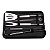 Kit churrasco completo 7 peças com espeto, garfo e espátula - Imagem 2