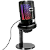 Microfone Gamer USB RGB Condensador Cardioide para PC MT1060R - Imagem 1