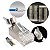 Kit 40 Conectores RJ45 Blindados Vazados CAT6 CAT6A CAT7 com Guias de Fios - Imagem 1