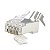 Kit 40 Conectores RJ45 Blindados Vazados CAT6 CAT6A CAT7 com Guias de Fios - Imagem 2