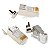 Kit 40 Conectores RJ45 Blindados Vazados CAT6 CAT6A CAT7 com Guias de Fios - Imagem 6