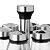 Kit Porta Temperos 6 Vidros com Base Giratória 100ml - Imagem 4