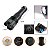 Lanterna LED Tática 20W 2000 Lúmens Recarregável USB com Zoom e 4 Baterias - Imagem 4