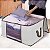 Caixa Organizadora para Roupas com Tampa e Visor Transparente Dobrável Grande - Imagem 6