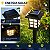 Kit 6 Luminárias Solares Led para Jardim com Espeto Luz Branco Quente Automática - Imagem 2