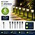 Kit 6 Luminárias Solares Led para Jardim com Espeto Luz Branco Quente Automática - Imagem 4