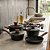 Conjunto de Panelas Antiaderente Stone 4 Peças com Tampa de Vidro Indução - Imagem 2