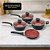 Conjunto de Panelas Stone 4 Peças Antiaderente Indução Preto e Vermelho - Imagem 2