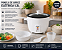Panela de Arroz Elétrica 1,3L 400W 127V com Tampa de Vidro Branca - Imagem 4