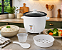 Panela de Arroz Elétrica 1,3L 400W 127V com Tampa de Vidro Branca - Imagem 3