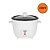 Panela de Arroz Elétrica 1,3L 400W 220V com Tampa de Vidro Branca - Imagem 1