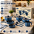 Jogo de Panelas Cerâmicas Antiaderente 9 Peças Indução Max Chef Azul - Imagem 2