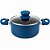 Panela Cerâmica Antiaderente 18cm com Tampa Indução Max Chef Blue Azul - Imagem 1