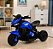 Moto Elétrica Infantil Dark 6V Azul com LED, Som, Frente e Ré Unitoys - Imagem 4