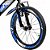 Bicicleta Infantil Aro 16 Pro Aventura Azul com Rodinhas Unitoys - Imagem 5