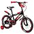 Bicicleta Infantil Aro 16 Pro Aventura Vermelha com Rodinhas Vermelha - Imagem 1