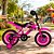 Bicicleta Infantil Moto Cross Aro 16 Rosa com Rodinhas rosa - Imagem 2