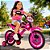 Bicicleta Infantil Moto Cross Aro 16 Rosa com Rodinhas rosa - Imagem 4