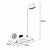 Luminária de Mesa LED 4 em 1 Branca Bluetooth Relógio Alarme e Carregador por Indução - Imagem 6