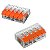 Kit 50 Conectores de Emenda Rápida 5 Vias Transparente 32A 450V - Imagem 3