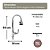 Torneira Gourmet Flexível de Mesa com Ducha 1/2 Pol Inox 55cm - Imagem 5
