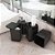 Kit Banheiro 3 Peças Dispenser Porta Escovas e Algodão Stolf Preto - Imagem 2