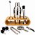 Kit Bartender com Coqueteleira 12 Peças e Suporte de Bambu para Drinks - Imagem 1