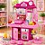 Cozinha Infantil 28 Peças com Pia Fogão Luz Som e Acessórios Rosa - Imagem 2