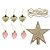 Kit 40 Enfeites de Natal com Bolas Estrela e Pérolas Dourado e Rose - Imagem 5