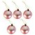 Kit 40 Enfeites de Natal com Bolas Estrela e Pérolas Dourado e Rose - Imagem 1