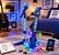 Guitarra Infantil com Microfone Pedestal Karaokê e Conexão MP3 Azul - Imagem 3