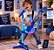 Guitarra Infantil com Microfone Pedestal Karaokê e Conexão MP3 Azul - Imagem 2