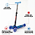 Patinete Infantil 3 Rodas com Luz Led Guidão Ajustável Vermelho - Imagem 6