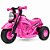 Moto Elétrica Infantil Vintage 6V Rosa com Farol Led Som e Pedal - Imagem 1