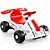 Kart Elétrico Infantil 6V Branco com Farol Led Som e Pedal Acelerador - Imagem 2
