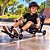 Carrinho Infantil Drift com Led Rodas Iluminadas e Estrutura Ajustável Preto - Imagem 5